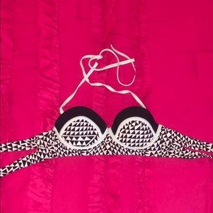 Black, white, and mint bikini top, size S